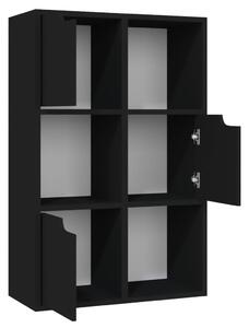 Knihovna Dazzy - 60x27,5x88 cm | černá