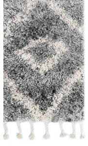 Kusový koberec shaggy Tizoc šedý 200x300cm