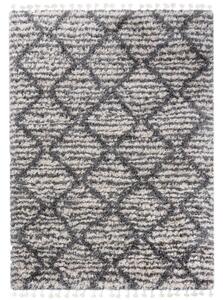 Kusový koberec shaggy Atika krémově šedý 200x300cm