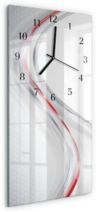 Skleněné hodiny vertikální Křivka zsppc-30x60-00176578