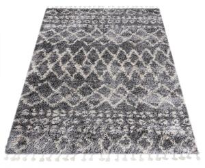 Kusový koberec shaggy Apache šedý 120x170cm