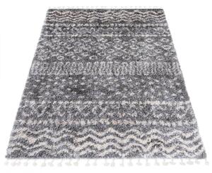 Kusový koberec shaggy Alsea tmavě šedý 140x200cm