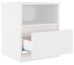 Noční stolek Lorimer - 40x40x50 cm | bílý
