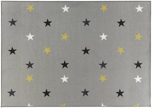 Kobercový ráj Dětský kusový koberec Stars 19 Hvězdičky šedý Rozměr: 100x200 cm