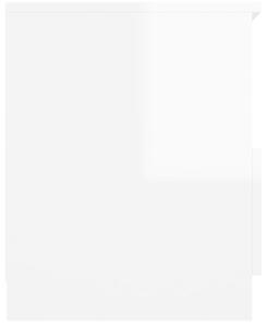 Noční stolky Lorimer - 2 ks - 40x40x50 cm | bílé s vysokým leskem