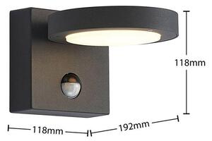 Lucande - Belna LED Venkovní Nástěnné Svítidlo s Sensor GraphiteLucande - Lampemesteren