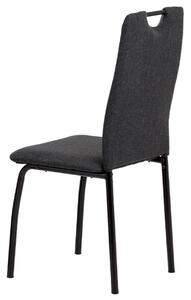 Jídelní židle CAMILLA černá/šedá