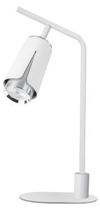 Stolní lampa Flower, 1x bílé/chromové kovové stínítko, w