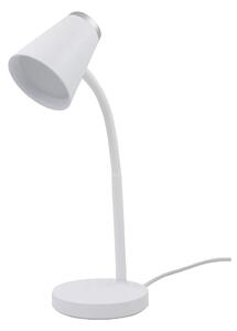 Stolní lampa Chico, 1x bílé/chromové PVC stínítko, w