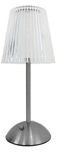 Stolní lampa Tacoma, 1x transparentní PVC stínítko, ch