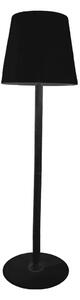 Stolní lampa Toscana, 1x černé PVC stínítko, b