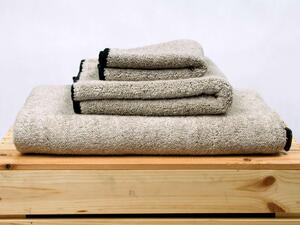 Snový svět Lněný ručník měkký Black Rozměr: 45 x 65 cm