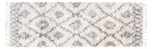 Kusový koberec shaggy Azteco krémově šedý 2 atyp 70x250cm