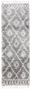Kusový koberec shaggy Azteco šedý atyp 80x250cm