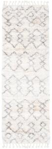 Kusový koberec shaggy Tizoc krémový atyp 60x200cm
