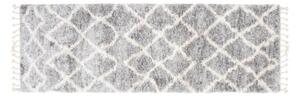 Kusový koberec shaggy Axaya šedý atyp 70x200cm