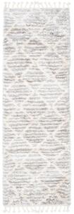 Kusový koberec shaggy Atika světle šedý atyp 60x200cm
