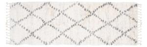 Kusový koberec shaggy Karo krémově šedý atyp 2 70x250cm