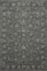 Kusový koberec vlněný Agnella Calisia Vintage Flora Grafit Klasický šedý Rozměr: 170x240 cm