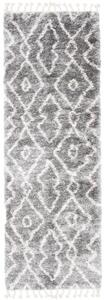 Kusový koberec shaggy Daren šedý atyp 60x200cm