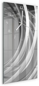 Skleněné hodiny vertikální Abstraktní kruhy zsppb-30x60-00260398