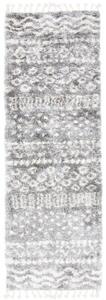 Kusový koberec shaggy Alsea tmavě šedý 2 atyp 60x200cm