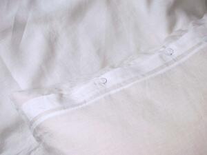 Snový svět Konopenka bílá - konopné povlečení s nitěnými knoflíky Rozměr polštáře: Polštář 50x70 cm