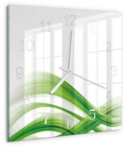 Skleněné hodiny Abstraktní vlna zskb-30x30-00079520