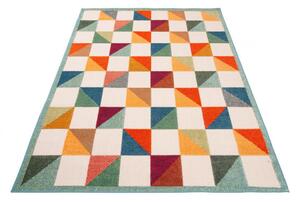 Kusový koberec Kostky vícebarevný 120x170cm