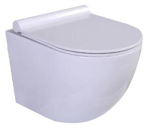 Kielle Gaia - Závěsné kompaktní WC se sedátkem SoftClose, Rimless, bílá 30115001