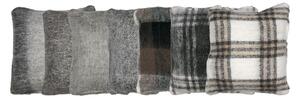 Károvaný polštář ve vlněném vzhledu wool look - 45*45*15cm