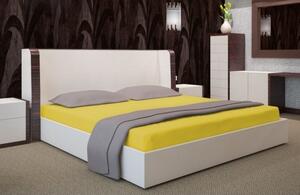 Napínací žluté plachty na postel Šířka: 140 cm | Délka: 200 cm