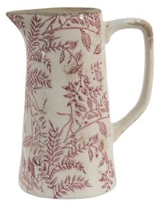 Keramický dekorační džbán s růžovými květy Roset - 20*13*25 cm