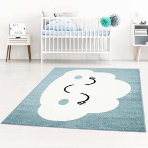 Okouzlující modrý koberec do dětského pokoje spící mráček Šířka: 120 cm | Délka: 160 cm