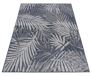 Kusový koberec Palmové listy modrý 80x150cm