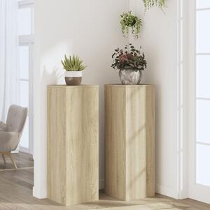 Stojany na rostliny 2 ks dub sonoma 33 x 33 x 100 cm kompozit