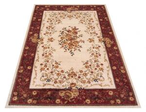 Červený květinový koberec ve vintage stylu do obývacího pokoje Šířka: 120 cm | Délka: 170 cm