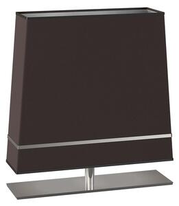 Stolní lampa Volans, 1x tmavě šedé/stříbrné textilní stínítko, ch