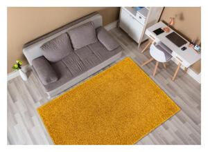 Kusový koberec Shaggy Sofia žlutý 80x150cm