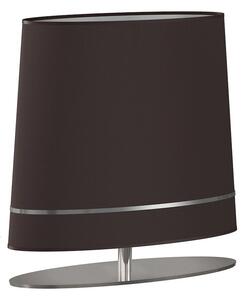 Stolní lampa Bootes, 1x tmavě šedé/stříbrné textilní stínítko, ch