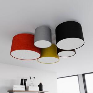 Lindby - Laurenz 5 Stropní Lampa Red/Yellow - Lampemesteren