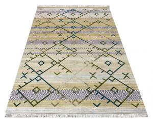 Vzorovaný skandinávský koberec zelené barvy Šířka: 80 cm | Délka: 150 cm