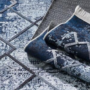 Moderní koberec v skandinávském stylu modré barvy Šířka: 80 cm | Délka: 150 cm