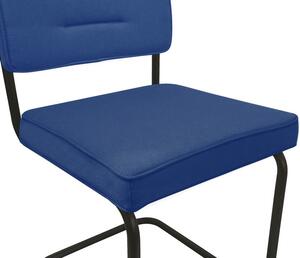 Jídelní židle Salamon, modrá látka