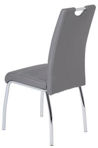 Jídelní židle Susi I, šedá ekokůže