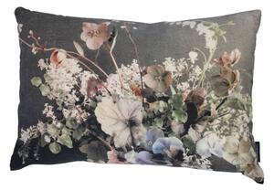 Veliký sametový polštář rozkvetlé květiny Pionie - 40*60*15cm