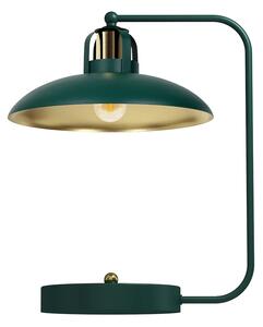 Stolní lampa Felix, 1x zlaté/zelené kovové stínítko, gr/g