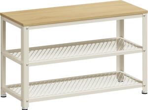 SONGMICS Botník VASAGLE Leggy bílý/béžový