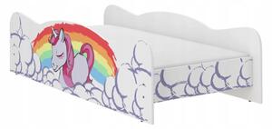Roztomilá dětská postel v motivu My Little Pony 160 x 80 cm