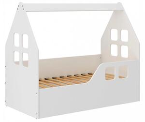 Okouzlující postel do dětského pokoje ve tvaru domečku 140 x 70 cm